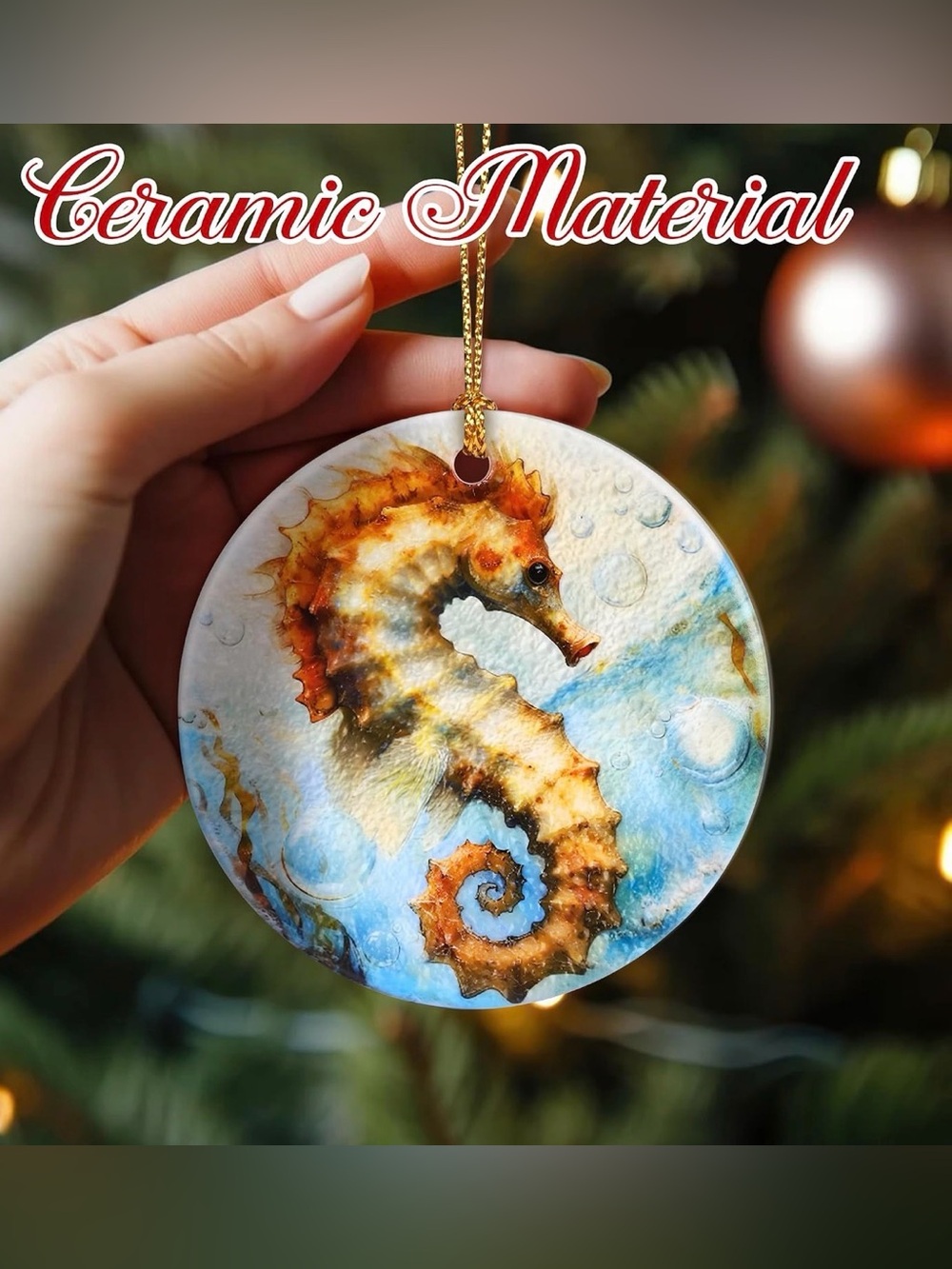 ✴️New✴️Seahorse Ceramic Decoration (2/$15)